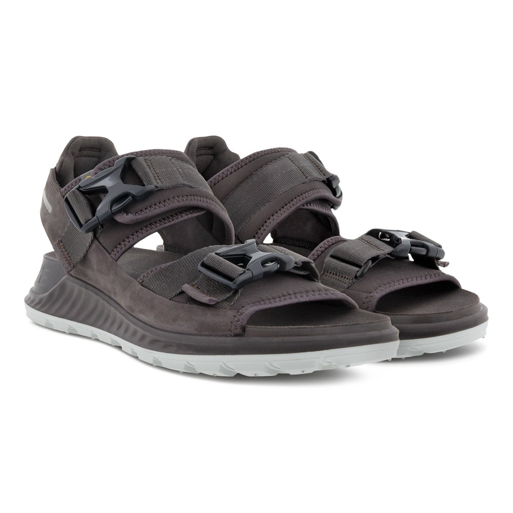 Sandalias Hombre - ECCO Exowrap 2S Buckle - Grises Oscuro - BLT678204